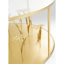 Discount Couchtisch Flower Meadow Gold O80 Tische