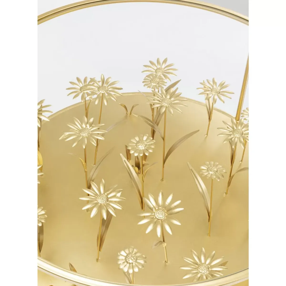 Discount Couchtisch Flower Meadow Gold O80 Tische