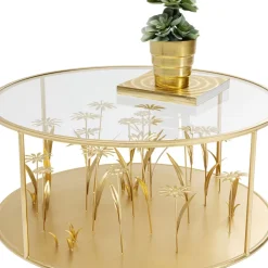 Discount Couchtisch Flower Meadow Gold O80 Tische