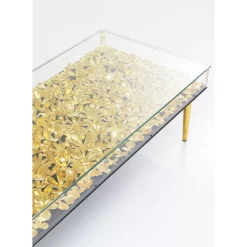Hot Couchtisch Gold Flowers 120X60 Tische