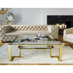 New Couchtisch Gold Rush 120X120Cm Tische