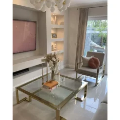 New Couchtisch Gold Rush 120X120Cm Tische