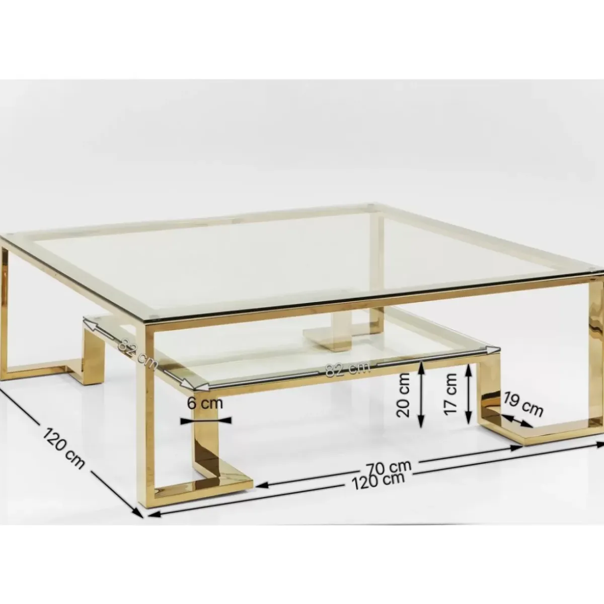 New Couchtisch Gold Rush 120X120Cm Tische