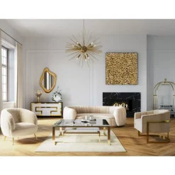 New Couchtisch Gold Rush 120X120Cm Tische