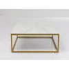 Outlet Couchtisch Key West Gold 90X90Cm Tische