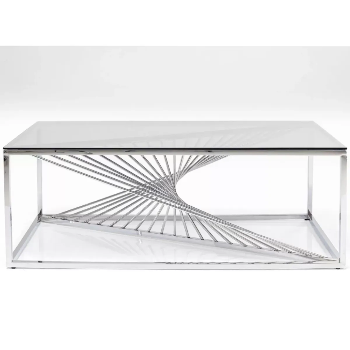 New Couchtisch Laser Silber Klarglas 120X60 Tische
