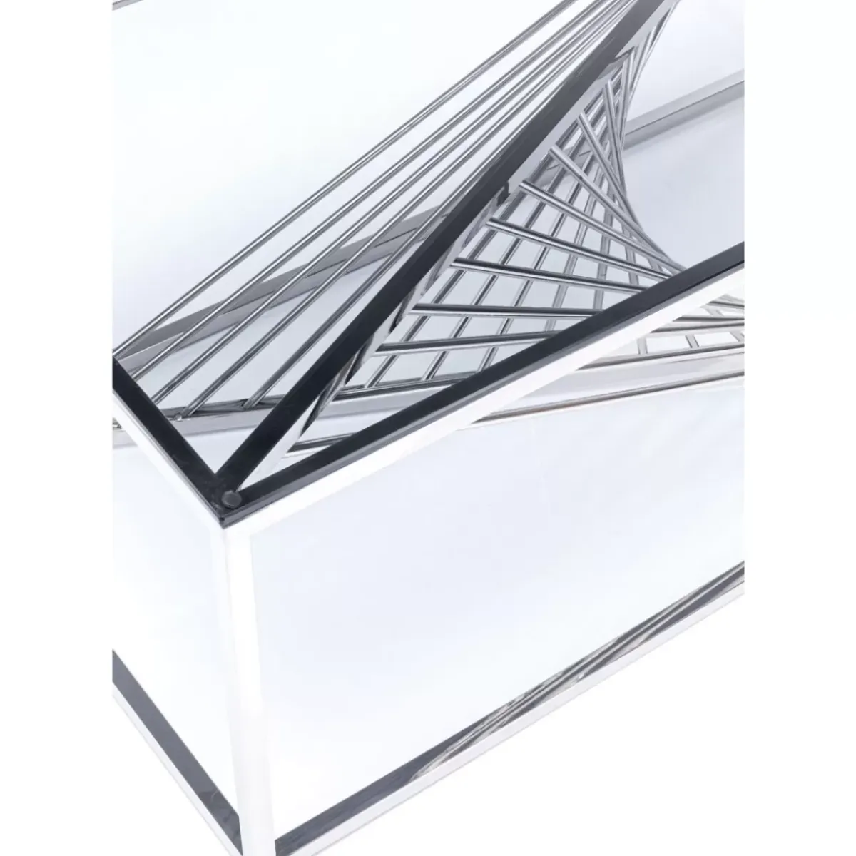 New Couchtisch Laser Silber Klarglas 120X60 Tische