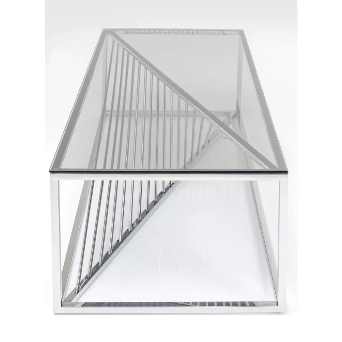 New Couchtisch Laser Silber Klarglas 120X60 Tische