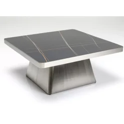 Discount Couchtisch Miler Silber 80X80Cm Tische