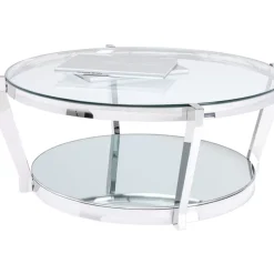 Online Couchtisch Monocolo Silber O90 Tische