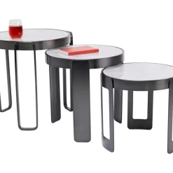 Outlet Couchtisch Perelli Schwarz (3/Set) Tische