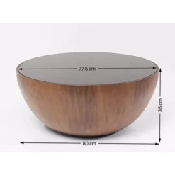 New Couchtisch Tear Drops Walnuss O80Cm Tische