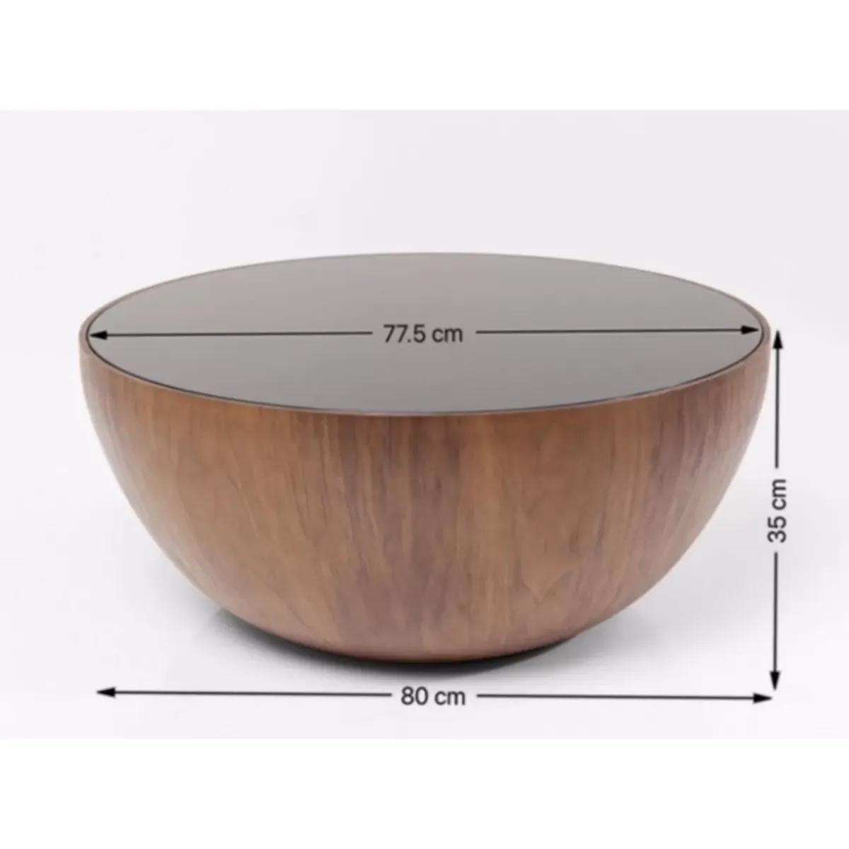 New Couchtisch Tear Drops Walnuss O80Cm Tische