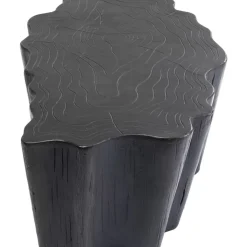 Outlet Couchtisch Tree Stump Schwarz 119X68Cm Tische