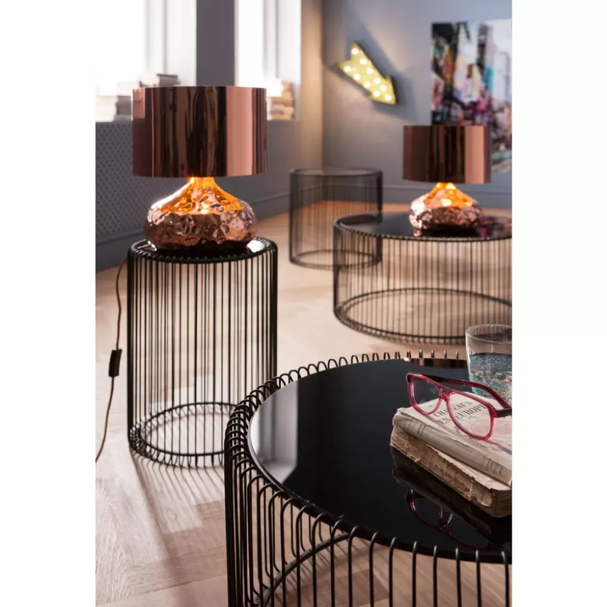 New Couchtisch Wire Black (2/Set) Tische