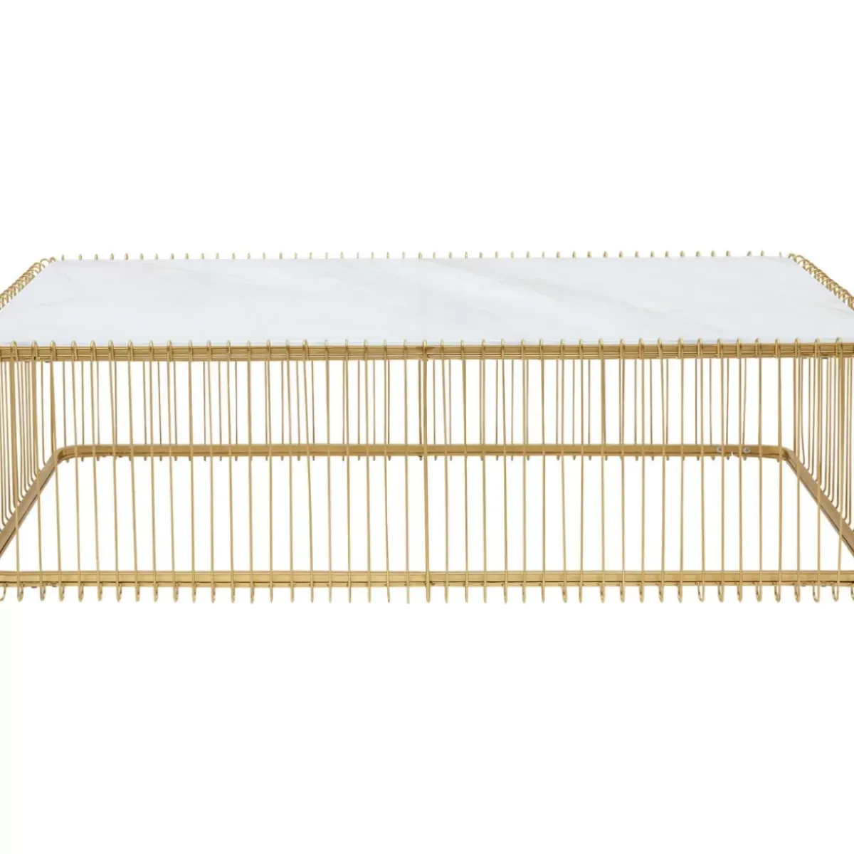 Online Couchtisch Wire Glas Marble Weis 145X70Cm Tische