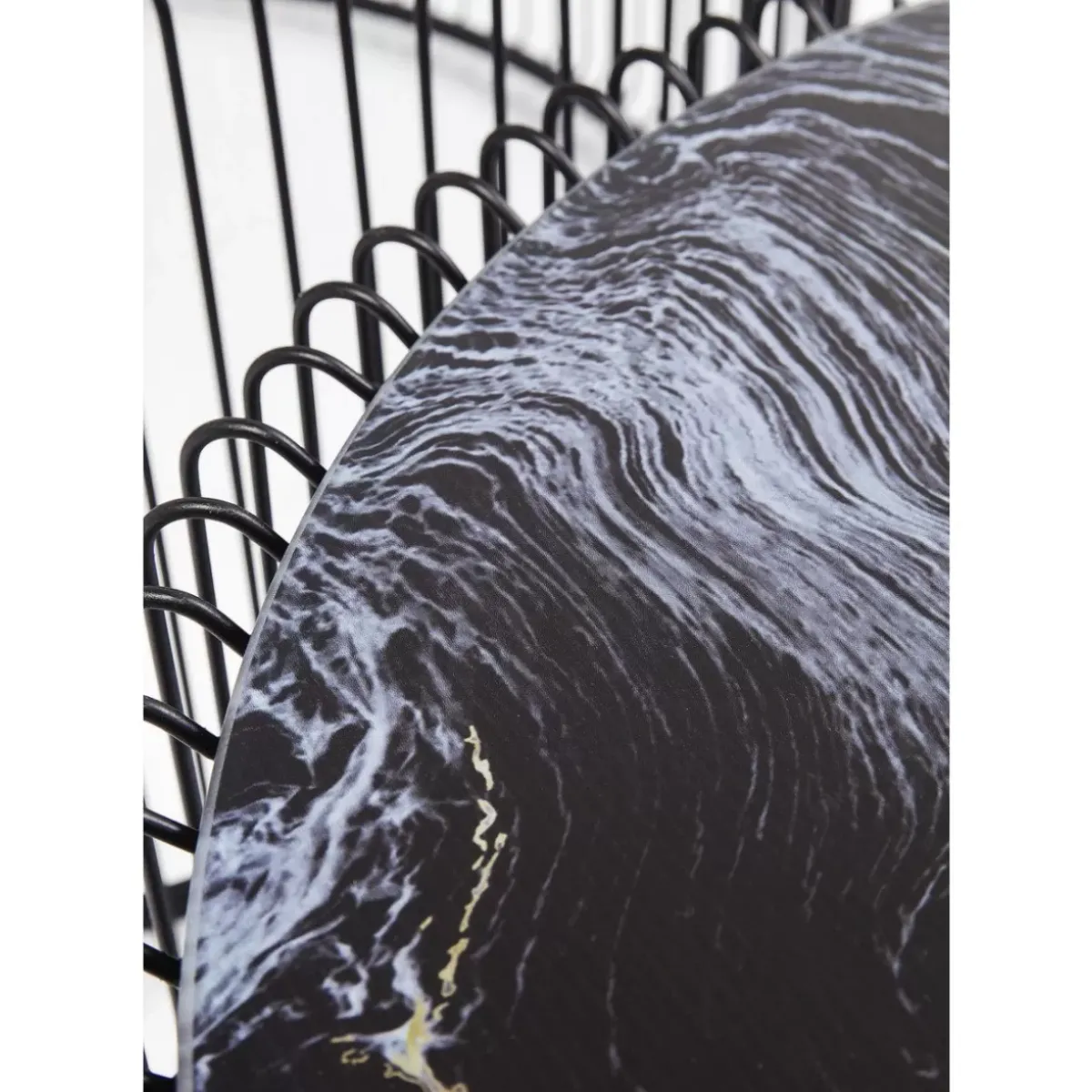 Couchtisch Wire Glas Marble Schwarz (2/Set) Tische