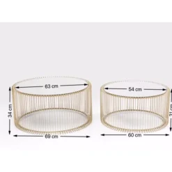Online Couchtisch Wire Messing (2/Set) Tische