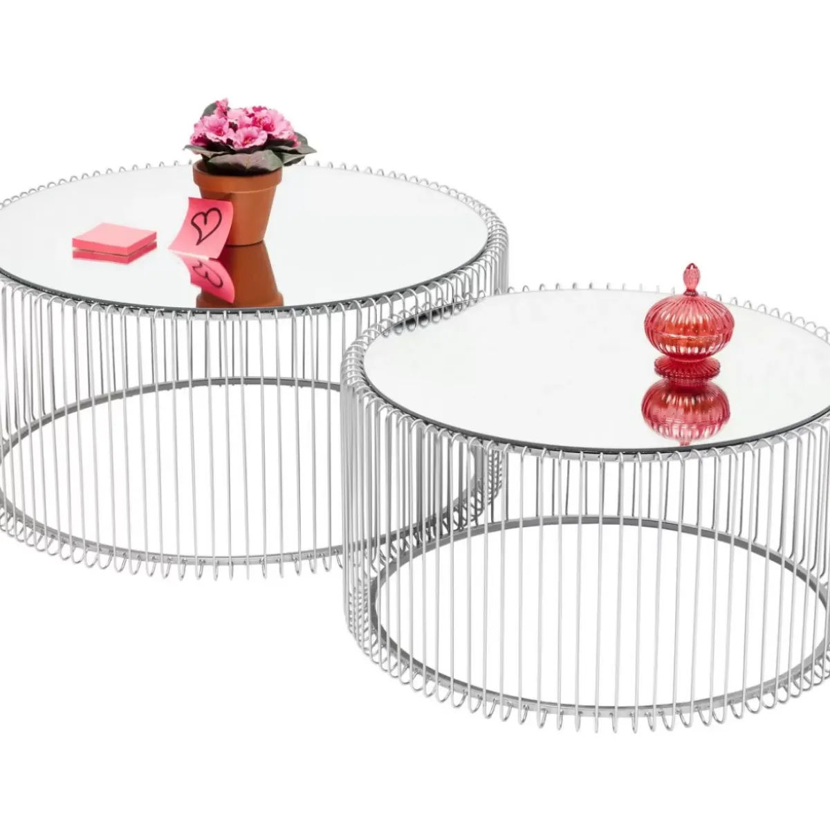 Online Couchtisch Wire Silber (2/Set) Tische
