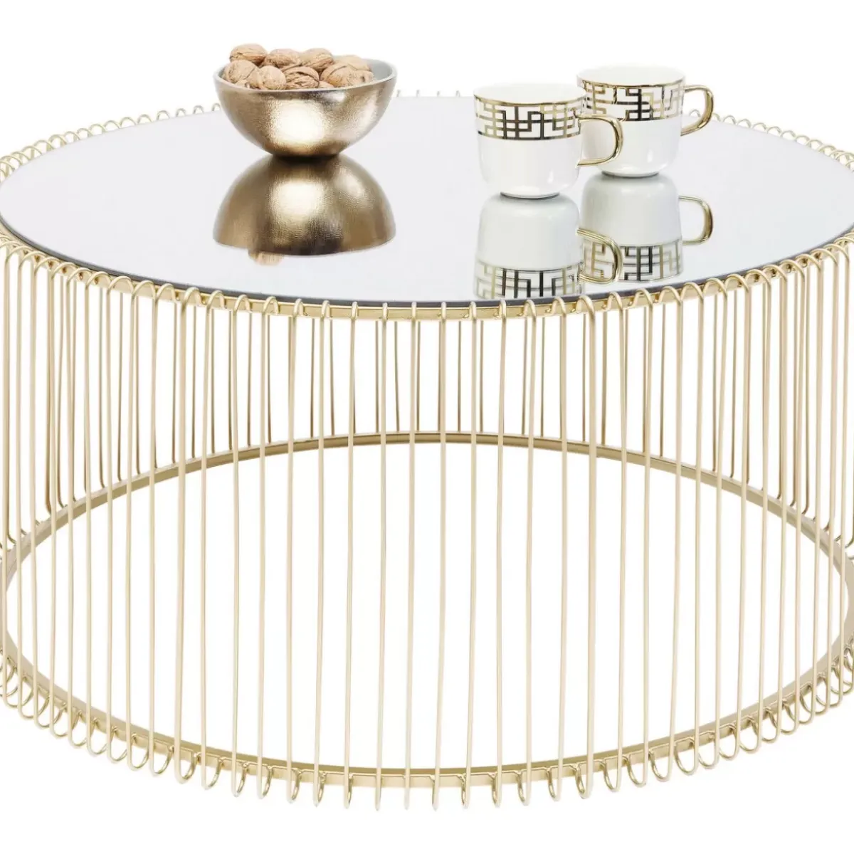 Discount Couchtisch Wire Uno Brass O80Cm Tische
