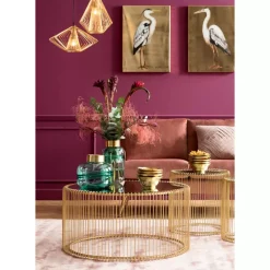 Discount Couchtisch Wire Uno Brass O80Cm Tische