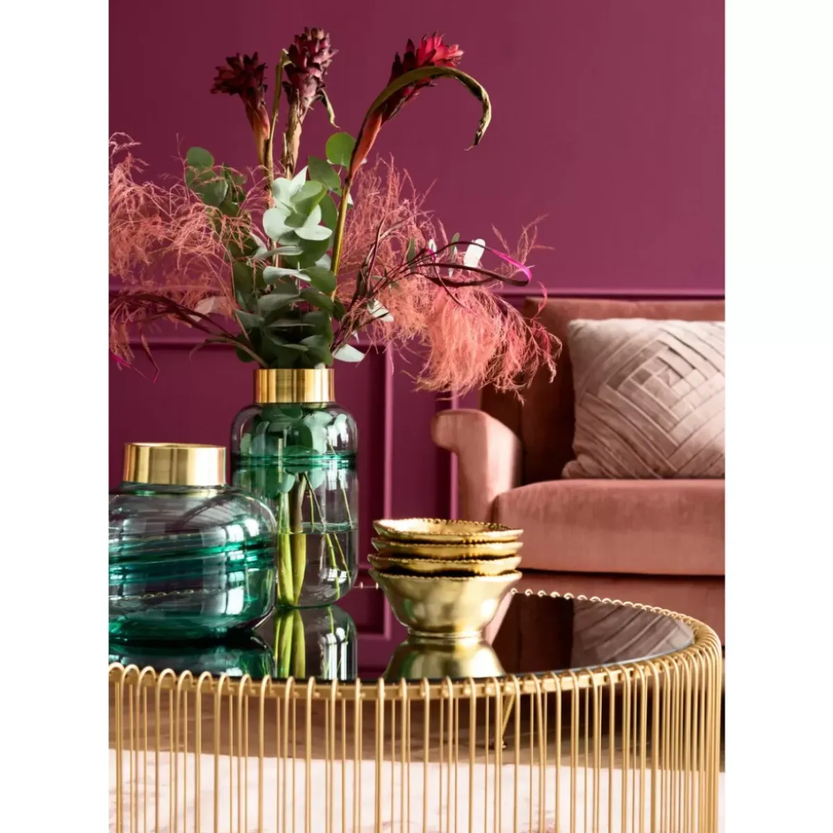 Discount Couchtisch Wire Uno Brass O80Cm Tische