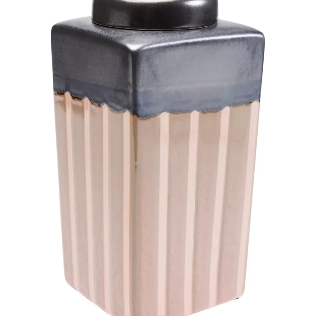 Clearance Deko Dose Mocca Stripes 30Cm Deko & Geschenkartikel