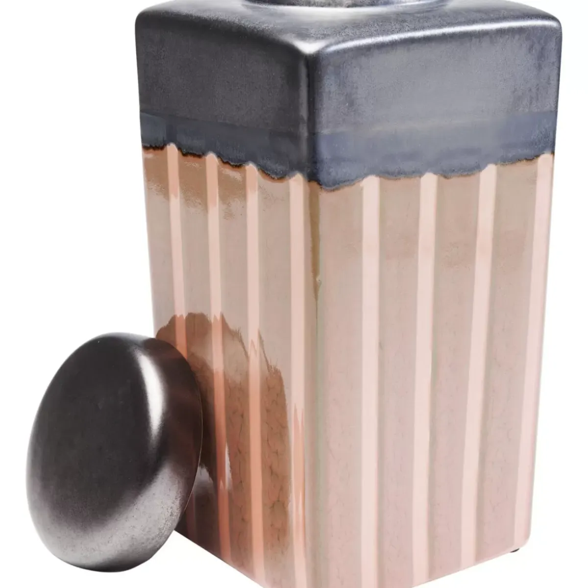Clearance Deko Dose Mocca Stripes 30Cm Deko & Geschenkartikel