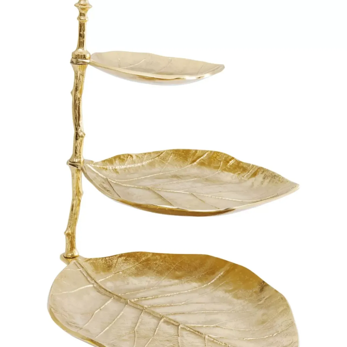Sale Deko Etagere Leaf Gold Geschirr & Tischaccessoires