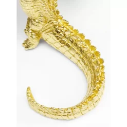 Outlet Deko Figur Alligator Gold 39Cm Deko & Geschenkartikel