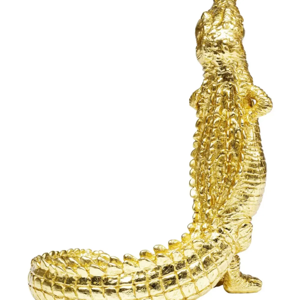 Outlet Deko Figur Alligator Gold 39Cm Deko & Geschenkartikel