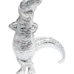 Sale Deko Figur Alligator Silber 39Cm Deko & Geschenkartikel