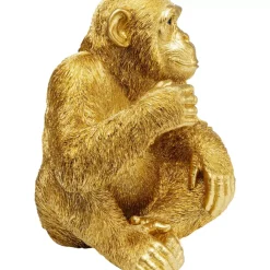 New Deko Figur Baby Ape Gold 53 Deko & Geschenkartikel