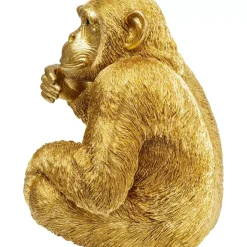 New Deko Figur Baby Ape Gold 53 Deko & Geschenkartikel