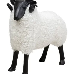 Clearance Deko Figur Bathilde Ram Weis 78Cm Deko & Geschenkartikel