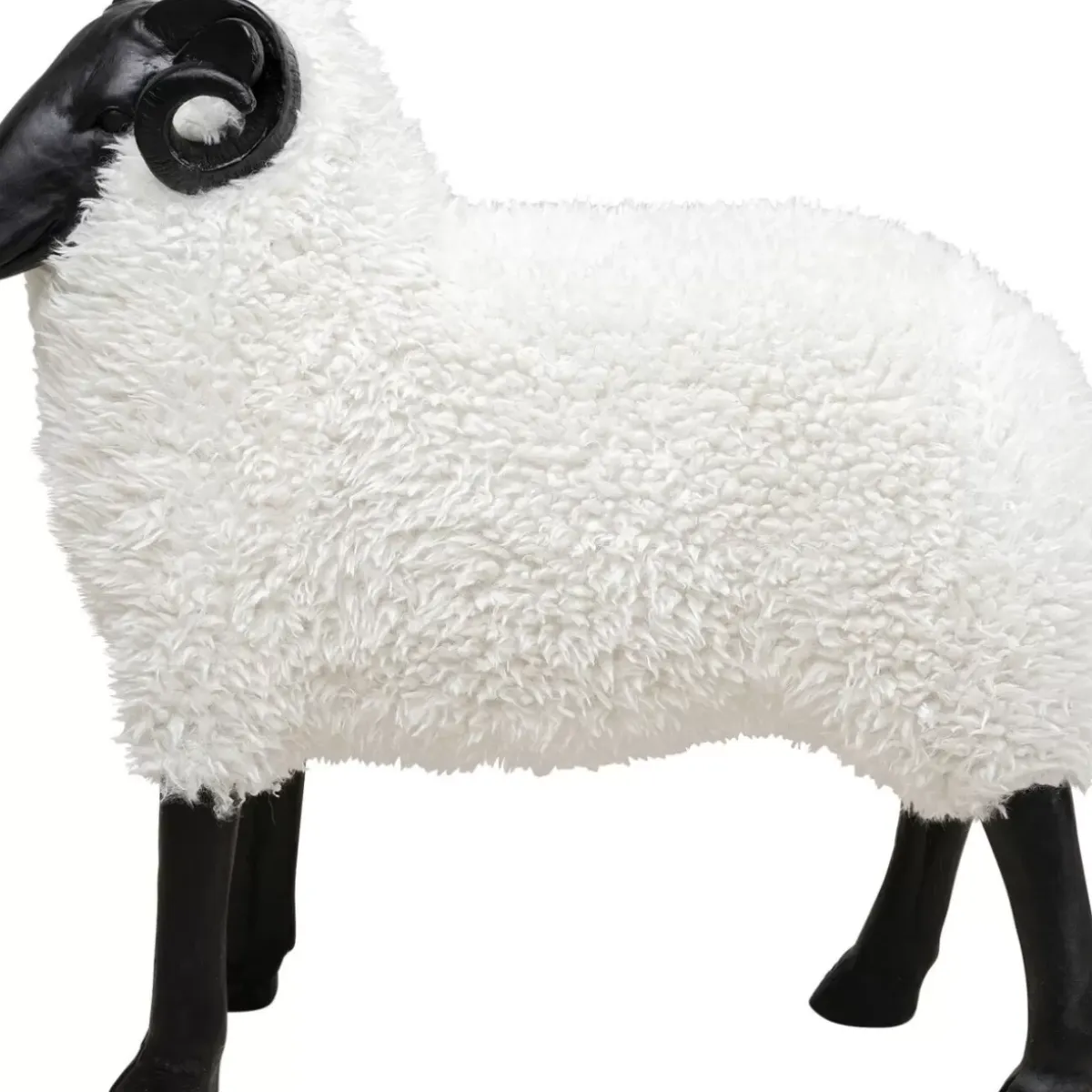 Clearance Deko Figur Bathilde Ram Weis 78Cm Deko & Geschenkartikel