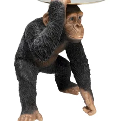 Deko Figur Butler Playing Chimp Schwarz 52Cm Deko & Geschenkartikel