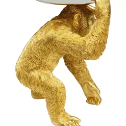 Online Deko Figur Butler Playing Chimp Gold 52Cm Deko & Geschenkartikel