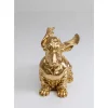 Online Deko Figur Coiffed Dog Gold 52Cm Deko & Geschenkartikel