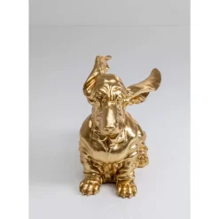 Online Deko Figur Coiffed Dog Gold 52Cm Deko & Geschenkartikel