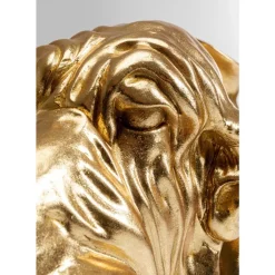 Online Deko Figur Coiffed Dog Gold 52Cm Deko & Geschenkartikel