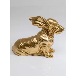 Online Deko Figur Coiffed Dog Gold 52Cm Deko & Geschenkartikel