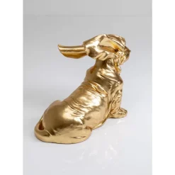 Online Deko Figur Coiffed Dog Gold 52Cm Deko & Geschenkartikel