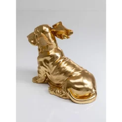 Online Deko Figur Coiffed Dog Gold 52Cm Deko & Geschenkartikel