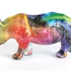 Outlet Deko Figur Colored Rhino Deko & Geschenkartikel