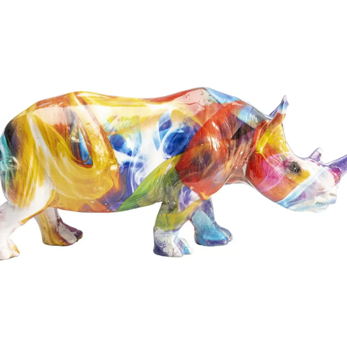 Outlet Deko Figur Colored Rhino Deko & Geschenkartikel