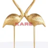 Outlet Deko Figur Flamingo Love Gold 63Cm Deko & Geschenkartikel