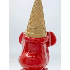 Hot Deko Figur Gelato Bear Rot 40Cm Deko & Geschenkartikel