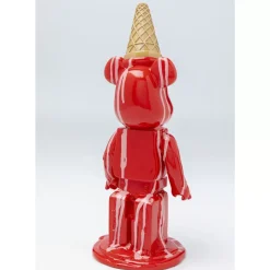 Hot Deko Figur Gelato Bear Rot 40Cm Deko & Geschenkartikel