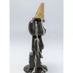 Hot Deko Figur Gelato Bear Schwarz 40Cm Deko & Geschenkartikel